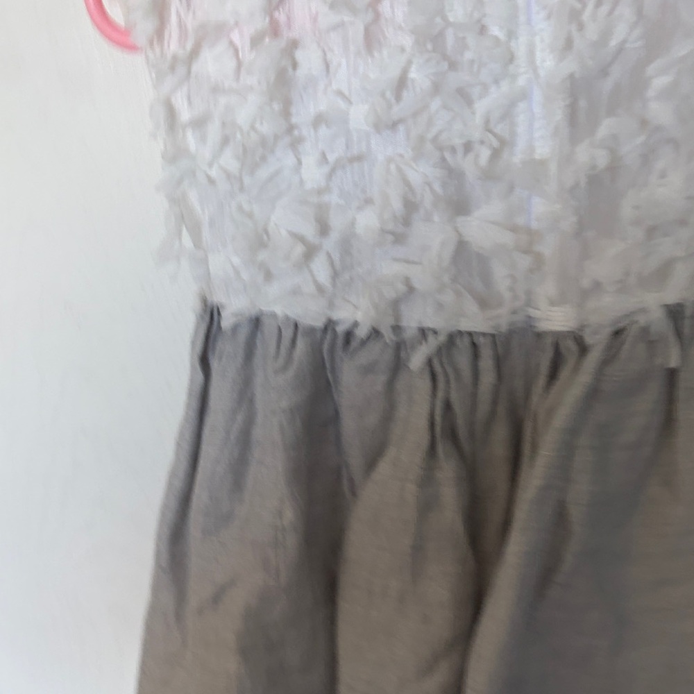 Il Gufo White and Gray Floral Kids Dress size 18 months - Picture 4 of 4